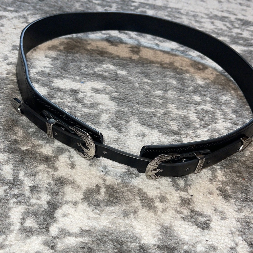 Silver and Black Belt